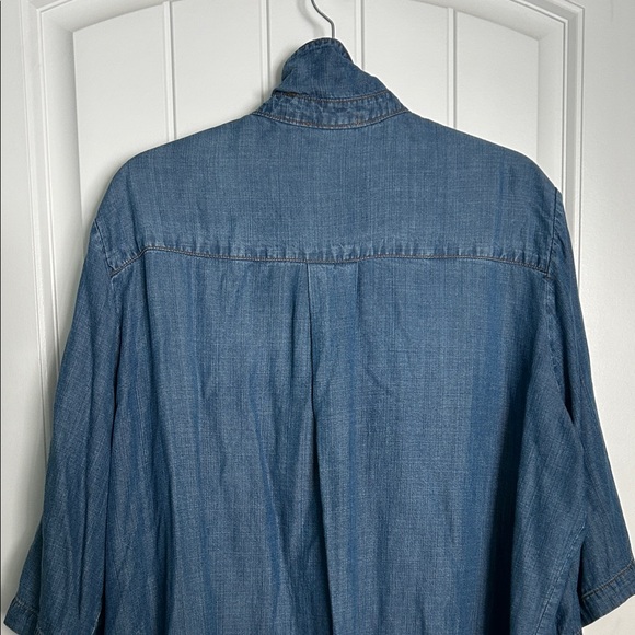 Workshop Republic Clothing Blue Denim Shirt Jacket - Picture 5 of 6